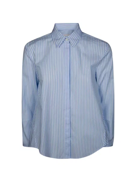 Długa koszula Robert Friedman w paski niebieska