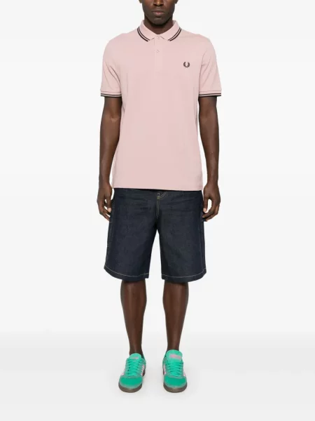 Polo Comme Des Garçons Shirt με κέντημα ροζ