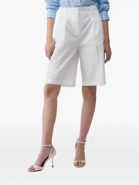 Bermude Liu Jo din poplin alb