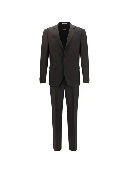 Costum Boss de lână maro