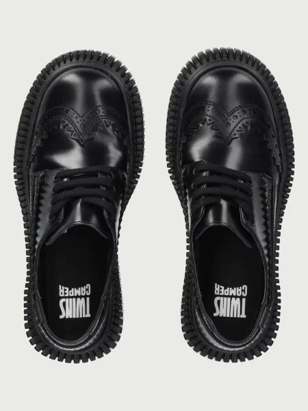 Camper pantofi pentru femei din piele TWS negru