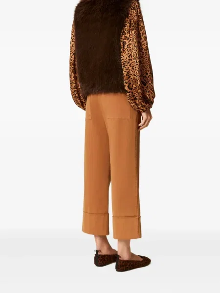 Pantaloni Twinset portocaliu