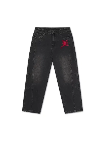 Ed Hardy Jeans Serpent Skull verde deschis / lila / roșu negru