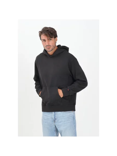 Bluza z kapturem o kroju relaxed fit z kieszenią kangurką Levi's czarna