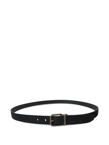 Cu centură curea Dolce & Gabbana din piele de căprioară negru