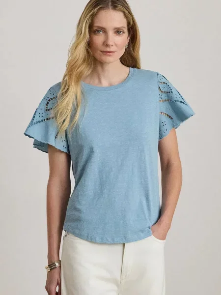 Lauren Ralph Lauren bluza za žene od pamuka