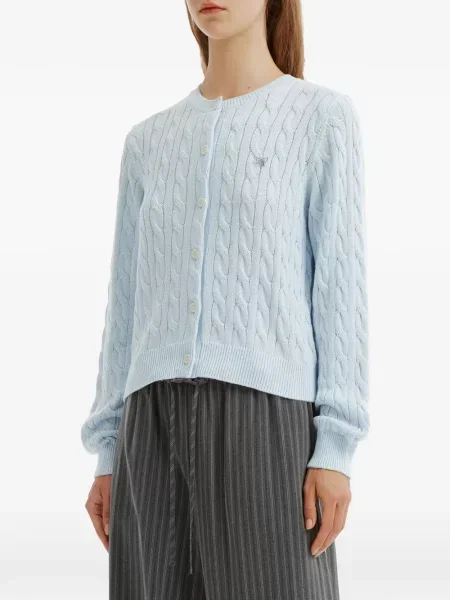 Cardigan B+ab cu funde tricotate albastru