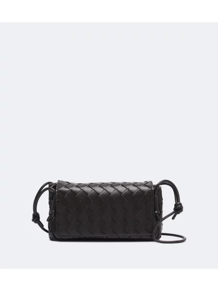Geanta crossbody Bottega Veneta din piele maro