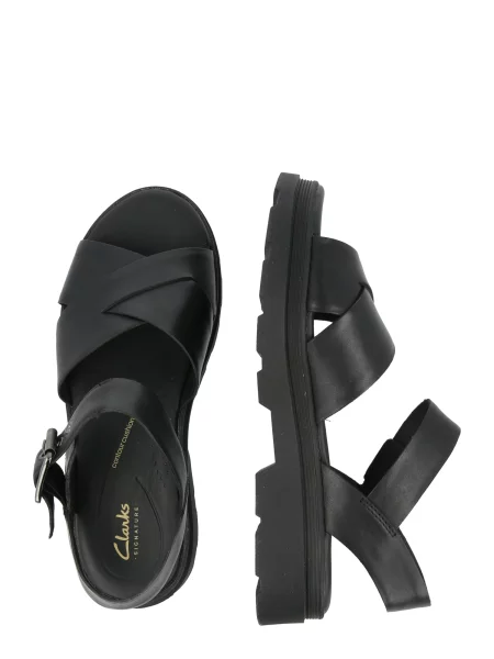 Sandále Clarks Cross čierna