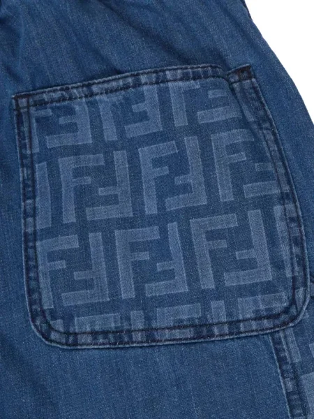 Jeansy dziecięce Fendi niebieskie