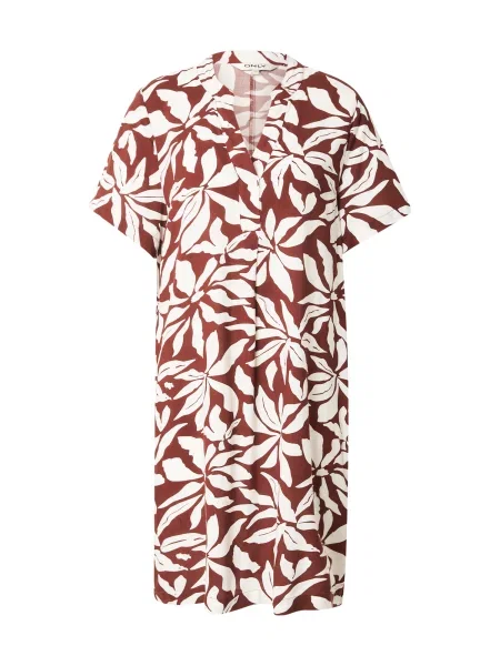 ONLY Rochie de vară ONLSUSI roșu ruginiu alb