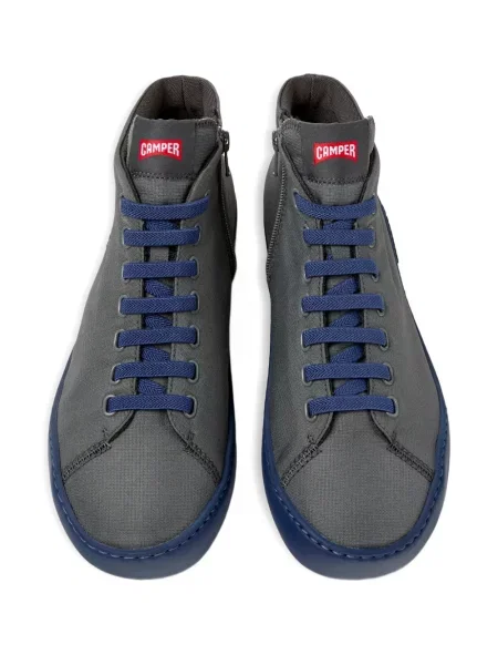 Sneakerși Camper cu șireturi din dantelă gri