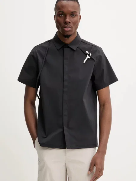 Heliot Emil cămașă cu guler clasic regular negru