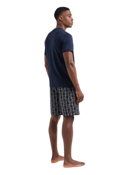 Emporio Armani Krátke pyžamo modrá biela