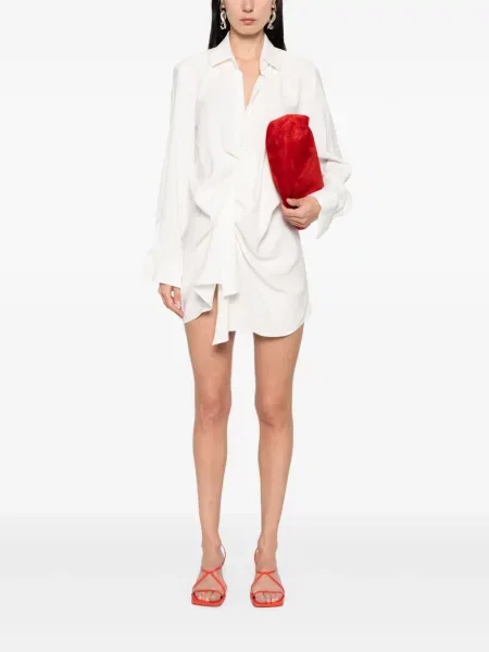 Rochie mini Moos Studio plic alb