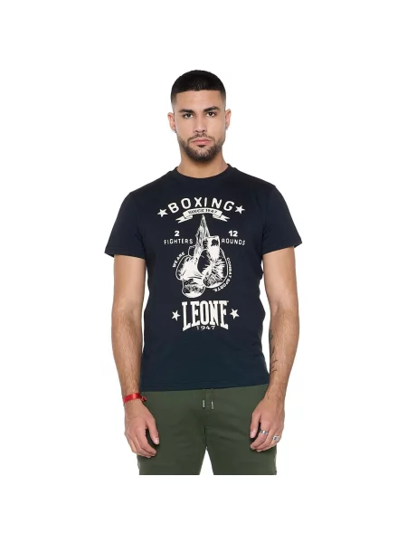 Scurt tricou Leone 1947 cu mâneci scurte negru