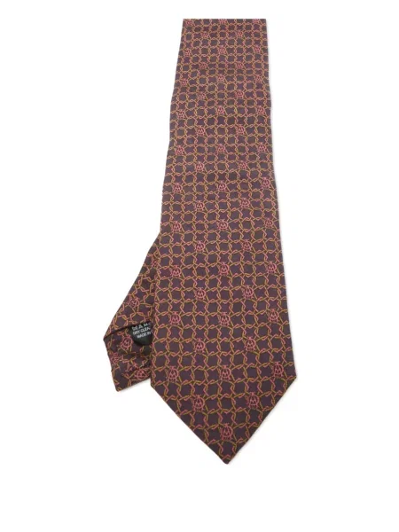 Cravată Dunhill din jacard violet