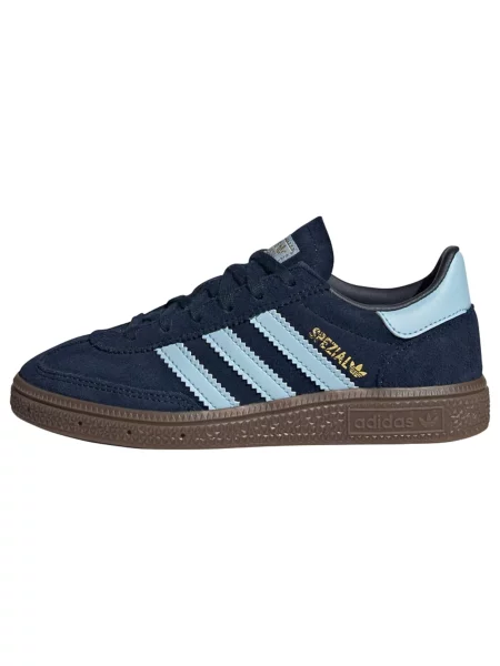 ADIDAS ORIGINALS Tenisky Handball Spezial námořnická modř / světlemodrá / hnědá zlatá