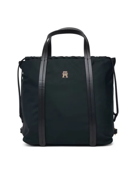 Kuprinės Tommy Hilfiger Th Soft Nylon Tote/Backpack juoda