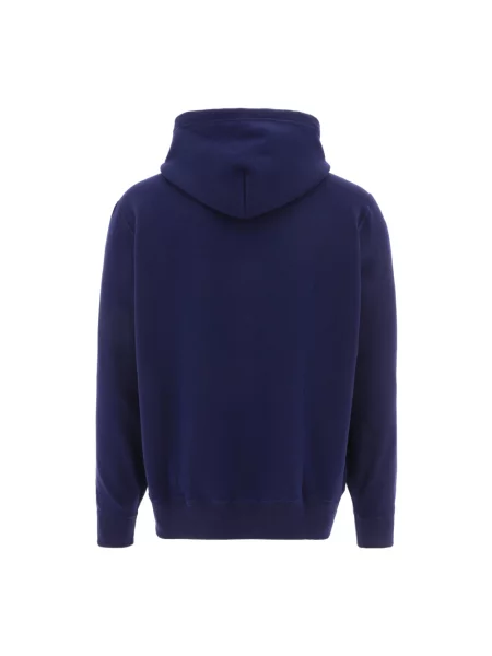 Bluza z kapturem z wyhaftowanym logo Polo Ralph Lauren granatowa