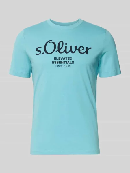 T-shirt o kroju regular fit z czystej bawełny S.oliver Red Label