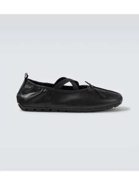 Kožené loafers Simone Rocha černé