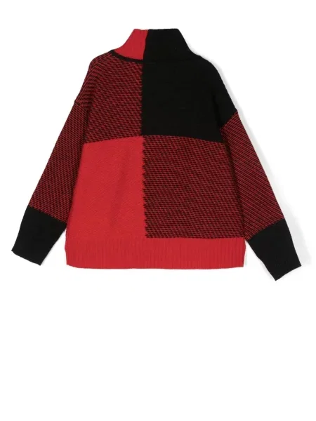 Sweter z golfem dziecięcy Woolrich czarny