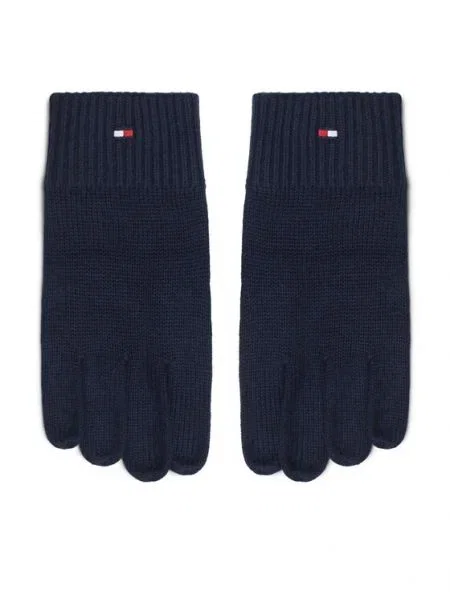 TOMMY HILFIGER Prstové rukavice Essentials noční modrá