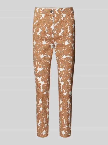 Spodnie materiałowe o skróconym kroju slim fit Christian Berg Woman