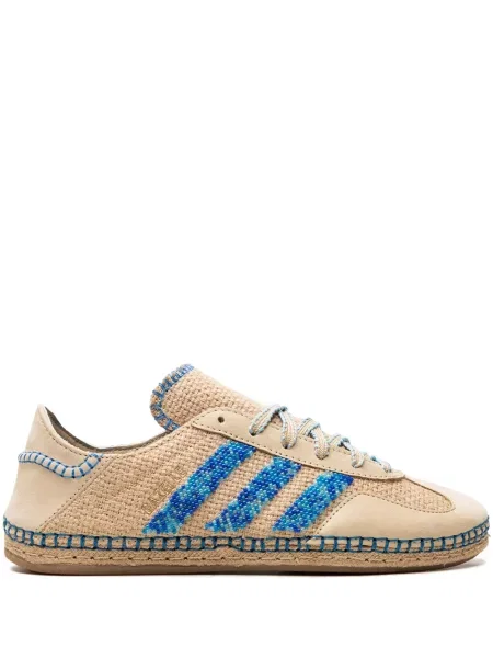 Ленени чехли Adidas бяло
