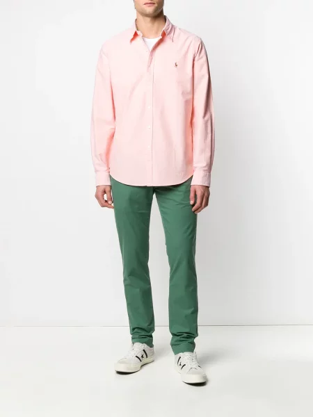 Поло тениска Polo Ralph Lauren бродирана зелено