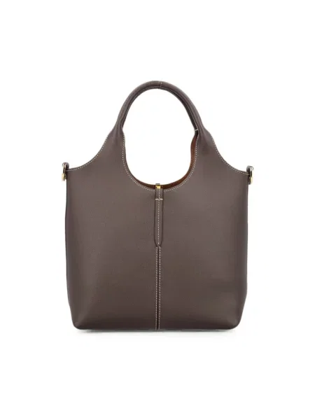 Shopperka Tod's skórzana brązowa
