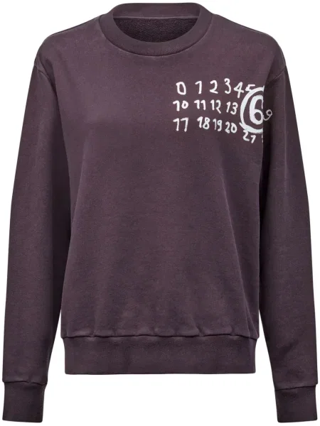Hanorac Mm6 Maison Margiela cu imagine violet