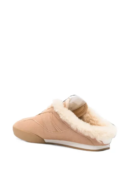 Sneakerși Chloé din piele de oaie maro