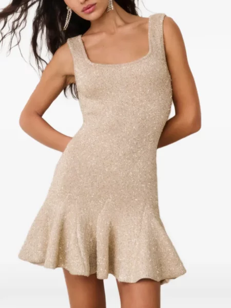 Mała sukienka mini Loveshackfancy z falbankami garniturowa