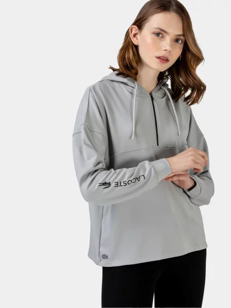 Худі Lacoste ліоцелл сірий