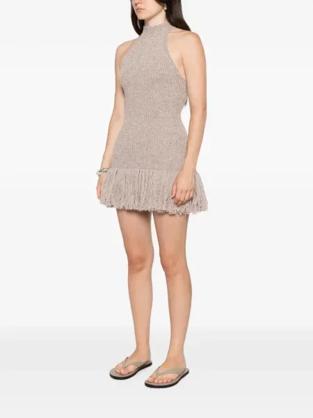 Rochie mini Ely Ely cu franjuri tricotate
