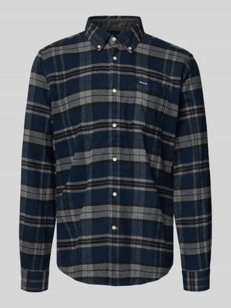 Koszula flanelowa o kroju slim fit z czystej bawełny model ‘BETSOM’ Barbour