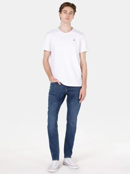 Джинси Colin’s комбінований верх синій