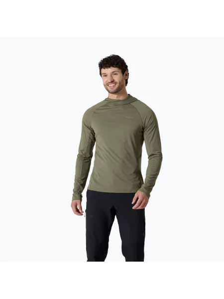 Мъжки суитшърт Rab Sonic Hoody light khaki зелено