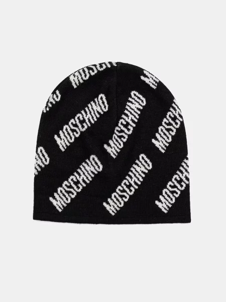 Moschino căciulă cu amestec de lână negru