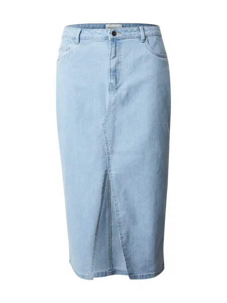 ONLY Carmakoma Fustă CARSIRI deschis albastru