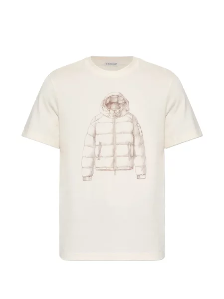 Scurt tricou Moncler cu imagine