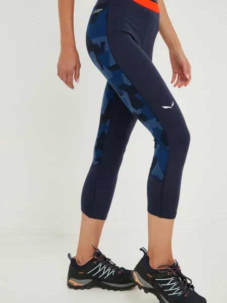 Funkční legíny Salewa tmavomodrá černé