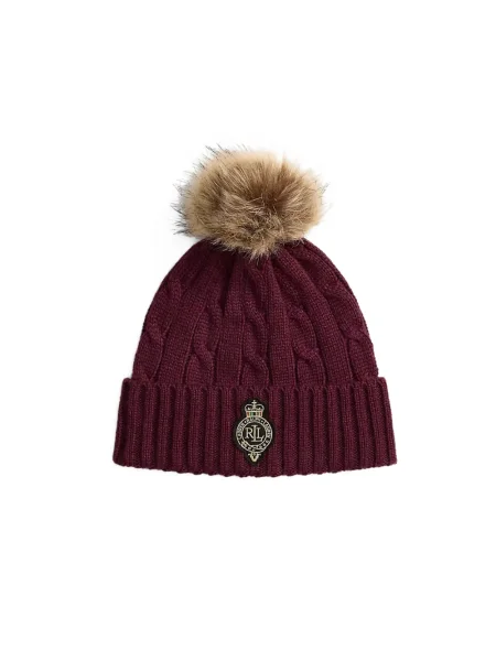 Čiapka Lauren Ralph Lauren červená