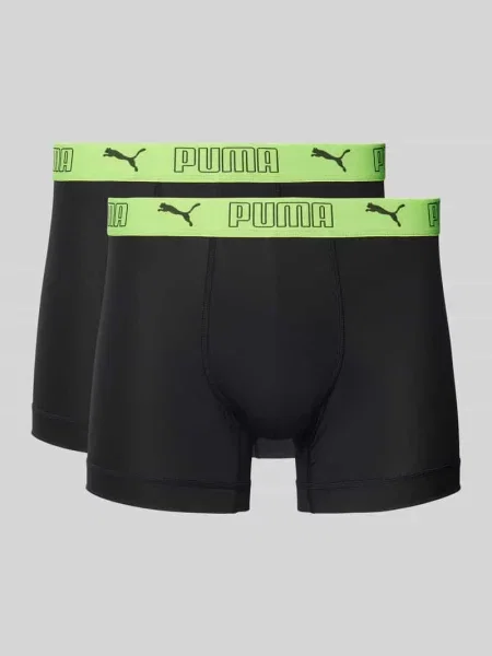 Bokserki z mikrofibry PUMA Sport dwupak Odzież 4 czarny