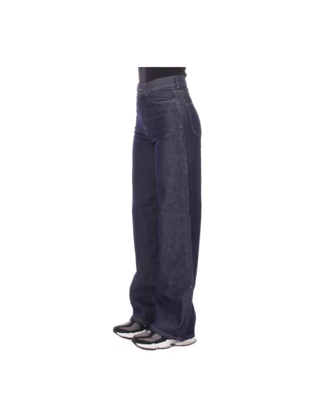 Carhartt WIP jeansy W Jane Pant high waist niebieskie