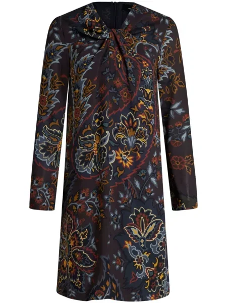 Rochie Etro cu imagine cu model paisley de costum negru