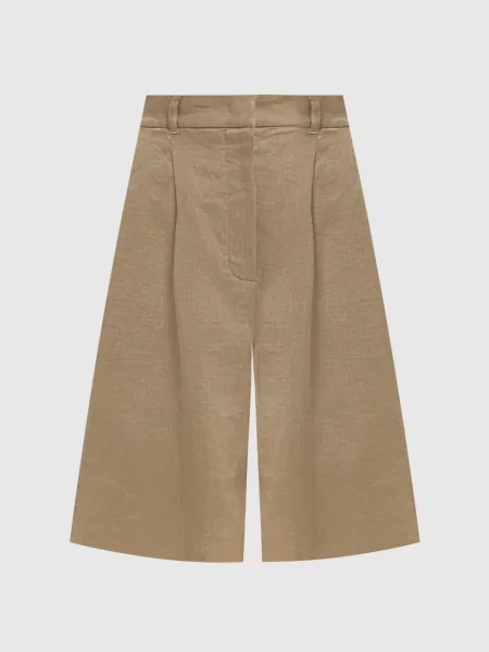 Бермуди CARAVAN з льону Max Mara коричневі