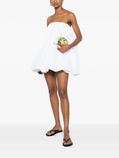 Rochie mini Patou fără bretele alb